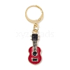 Musical Theme Alloy Enamel Pendant Decorations HJEW-JM01848-4