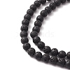 Natural Lava Rock Round Beads Strands G-YW0002-08-2