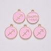 Alloy Enamel Pendants ENAM-S124-01B-09F-2