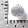 Fruit Theme Flocking Opaque Resin Pendants LS-RESI-D017-04D-P-3
