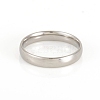 201 Stainless Steel Plain Band Rings RJEW-G107-4mm-9-P-2