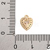 Brass Micro Pave Cubic Zirconia Charms KK-Z066-05G-02-3