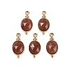 Synthetic Goldstone Faceted Pendans KK-L218-003G-06-1