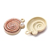 Baking Paint Alloy Pendants FIND-G097-01F-2