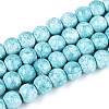 Baking Paint Glass Beads Strands X-DGLA-N016-6mm-08-1