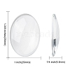 Transparent Oval Glass Cabochons LS-GGLA-R022-35x25-2