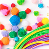 72Pcs 12 Colors Polypropylene Pompom Ball DIY-FH0010-22-5