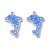 304 Stainless Steel Enamel Pendants STAS-M102-12A-P-1