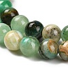 Natural Green Line Jasper  Beads Strands G-B128-A03-02-4