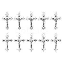 10Pcs Zinc Tibetan Style Alloy Pendants FIND-YW0002-11