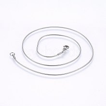 304 Stainless Steel Snake Chain Necklaces NJEW-E122-32B
