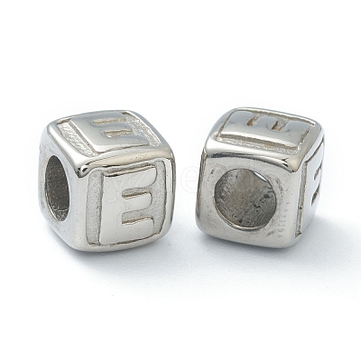 Tarnish Resistant 304 Stainless Steel European Beads STAS-H145-01E-P-1