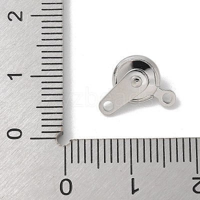 Brass Snap Clasps KK-U052-25P-1
