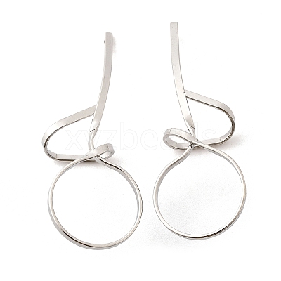 Tarnish Resistant 304 Stainless Steel Stud Earrings EJEW-L215-48P-1