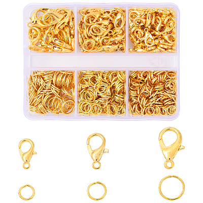558Pcs 3 Styles Iron Open Jump Rings FIND-YW0007-77-1