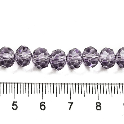 Transparent Baking Paint Glass Beads X1-DGLA-A034-T8mm-D07-1