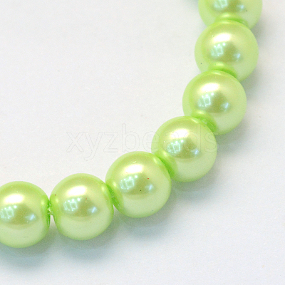 Baking Paint Glass Pearl Bead Strands HY-Q003-3mm-07-1
