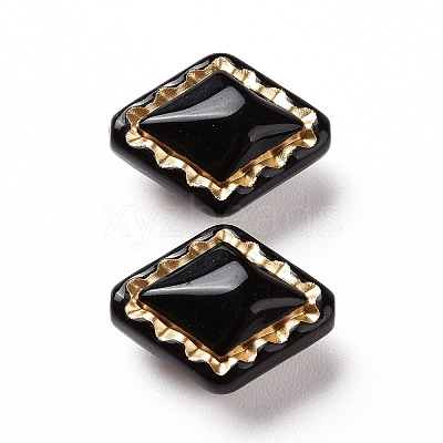 Plating Opaque Acrylic Beads X-OACR-P013-30C-1