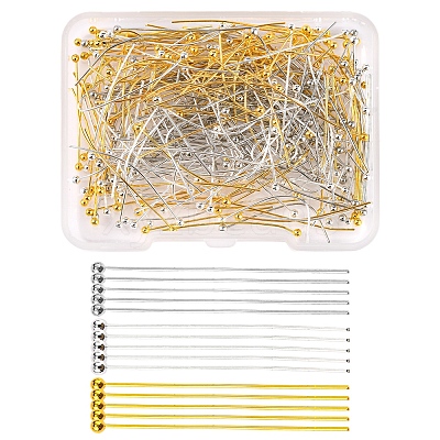255Pcs 3 Colors Brass Ball Head pins KK-FS0001-07-1