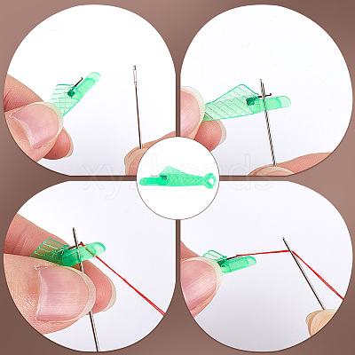 Fish Shape Sewing Machine Needle Threaders DIY-CP0011-19A-1