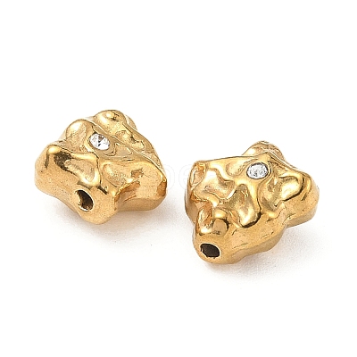 304 Stainless Steel Crystal Rhinestone Beads STAS-U050-01G-G-1