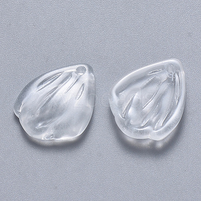 Transparent Baking Paint Glass Pendants DGLA-T002-06A-1