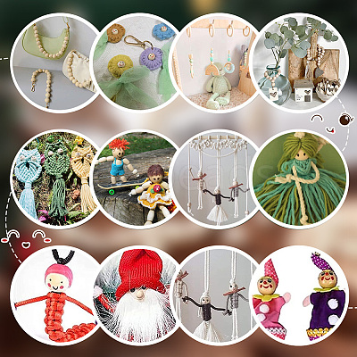 60Pcs 3 Styles Printed Wooden Beads WOOD-PH0002-64-1