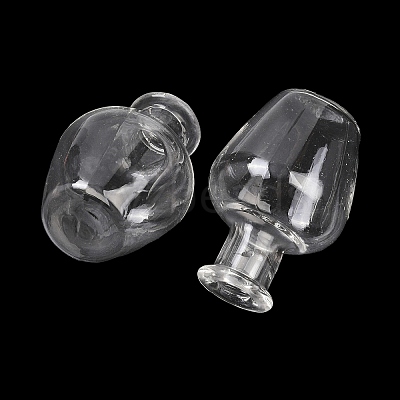 Transparent Glass Beads Containers GLAA-G123-07-1