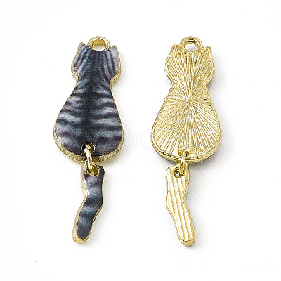 Painted Alloy Pendants PALLOY-P288-03G-03-1