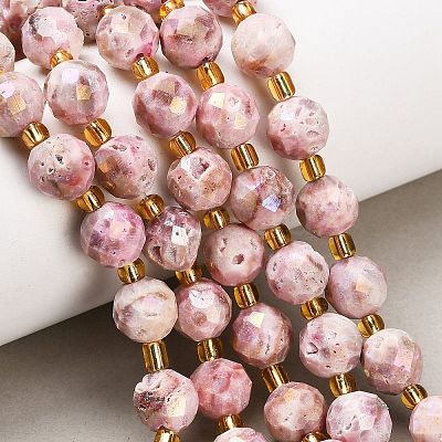 Electroplated Natural Druzy Geode Crystal Beads Strands G-F833-P01-10mm-1