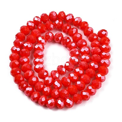 Electroplate Glass Beads Strands EGLA-A044-P6mm-A22-1