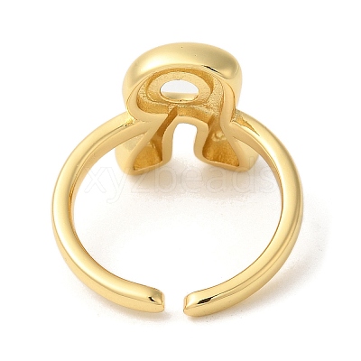 Brass Open Cuff Rings RJEW-U008-06R-G-1