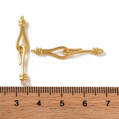Brass Hook and S-Hook Clasps KK-U016-04G-1