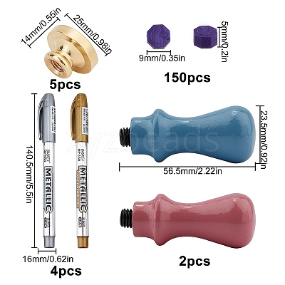 DIY Wax Seal Stamp Kits DIY-CP0002-61-1