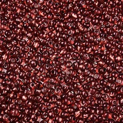 6/0 Baking Paint Transparent Fringe Glass Seed Beads X1-SEED-N006-06D-1