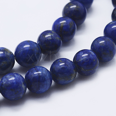Natural Lapis Lazuli Beads Strands G-P348-01-4mm-1