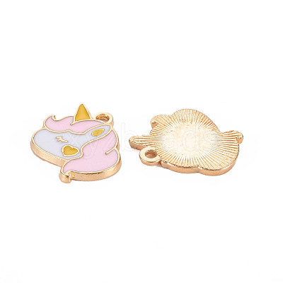 Alloy Enamel Pendants ENAM-T016-08B-RS-1