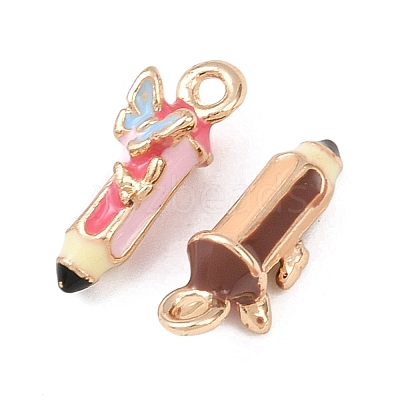 Alloy Enamel Charms FIND-G101-05G-1