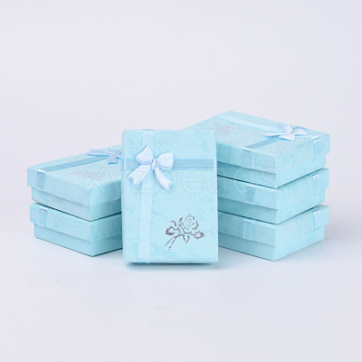 Cardboard Pendant Necklaces Boxes X-BC052-1