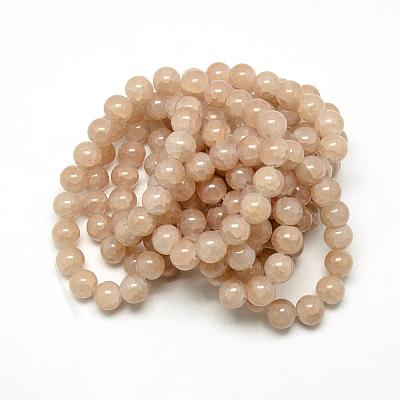 Baking Paint Crackle Glass Bead Strands DGLA-Q023-4mm-YS25-1