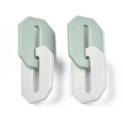 Handmade Polymer Clay Linking Rings CLAY-N010-033-04-1