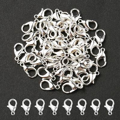 Zinc Alloy Lobster Claw Clasps PALLOY-YW0001-70S-1