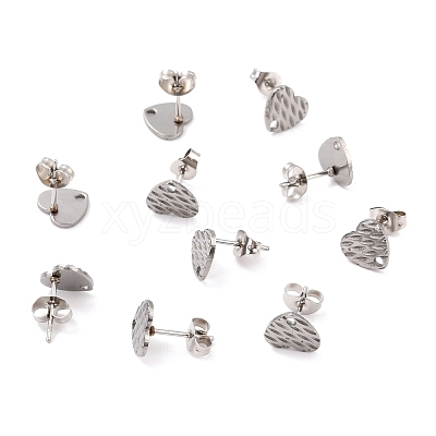 Non-Tarnish 304 Stainless Steel Stud Earring Findings STAS-I183-04A-P-1