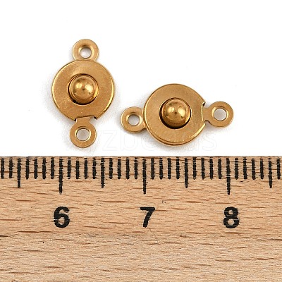 304 Stainless Steel Snap Clasps LS-STAS-K311-03G-1