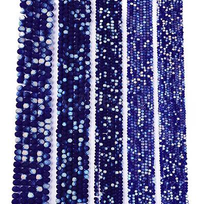Transparent Glass Beads Strands EGLA-A044-T6mm-MB06-1