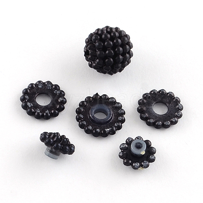 Acrylic Imitation Pearl Beads LS-MACR-R553-12mm-01-1