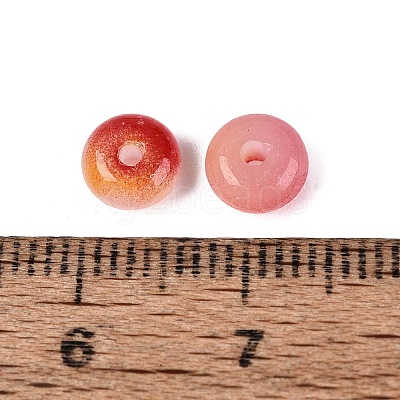 Baking Paint Imitation Jade Glass Beads GL-N006-01A-05-1