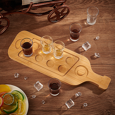 Bamboo 8 Tray Wine Glass Holder DIY-WH0430-912A-1