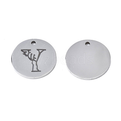 Non-Tarnish 304 Stainless Steel Charms STAS-T059-26P-Y-1