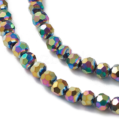 Electroplate Glass Beads Strands EGLA-K015-09D-1